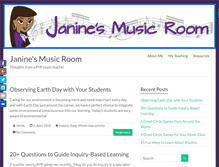 Tablet Screenshot of janinesmusicroom.com